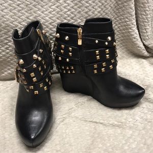BCBGeneration Leather Studded Booties